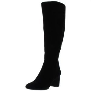 NWT INC Womens Radella Wide Calf Suede Knee-High Boots Black size 11